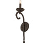 Meyda Lighting Andorra 5" Cajun Spice Wall Sconce With Faux Candlelight