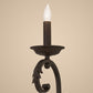 Meyda Lighting Andorra 5" Cajun Spice Wall Sconce With Faux Candlelight