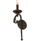 Meyda Lighting Andorra 5" Cajun Spice Wall Sconce With Faux Candlelight