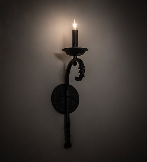Meyda Lighting Andorra 5" Gunmetal Wall Sconce