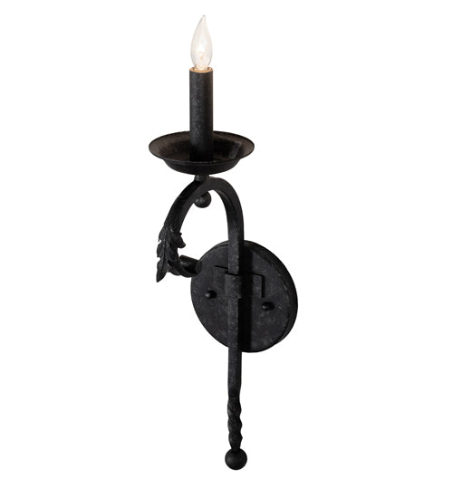 Meyda Lighting Andorra 5" Gunmetal Wall Sconce