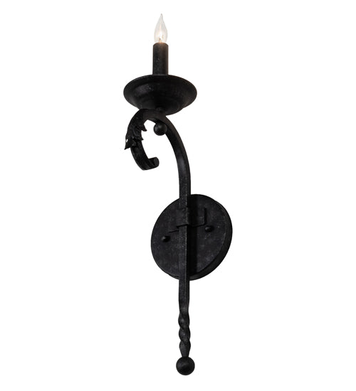 Meyda Lighting Andorra 5" Gunmetal Wall Sconce