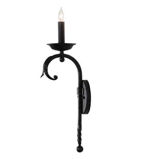 Meyda Lighting Andorra 5" Gunmetal Wall Sconce