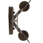 Meyda Lighting Aneila 8" 2-Light Gilded Tobacco Wall Sconce With Faux Candlelight