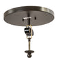Meyda Lighting Angel Fish 16" 2-Light Timeless Bronze Flush Mount Light With Silver Mica Shade Glass