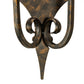Meyda Lighting Angelique 12" 2-Light French Bronze Wall Sconce With Ivory Faux Candlelight