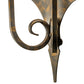 Meyda Lighting Angelique 14" 2-Light French Bronze Wall Sconce With Beige Parchment Shade