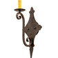 Meyda Lighting Angelique 8" Antiquity Wall Sconce With Brown Parchment Shade