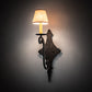 Meyda Lighting Angelique 8" Antiquity Wall Sconce With Brown Parchment Shade