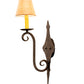 Meyda Lighting Angelique 8" Antiquity Wall Sconce With Brown Parchment Shade