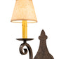 Meyda Lighting Angelique 8" Antiquity Wall Sconce With Brown Parchment Shade