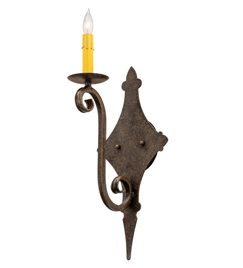 Meyda Lighting Angelique 8" Antiquity Wall Sconce With Ivory Faux Candlelight