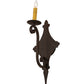 Meyda Lighting Angelique 8" Copper Rust Wall Sconce With Ivory Faux Candlelight