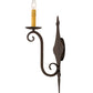 Meyda Lighting Angelique 8" Copper Rust Wall Sconce With Ivory Faux Candlelight