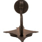Meyda Lighting Angelique 8" Copper Rust Wall Sconce With Ivory Faux Candlelight