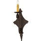 Meyda Lighting Angelique 8" Copper Rust Wall Sconce With Ivory Faux Candlelight