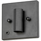Meyda Lighting Angler 7" Textured Black Wall Sconce