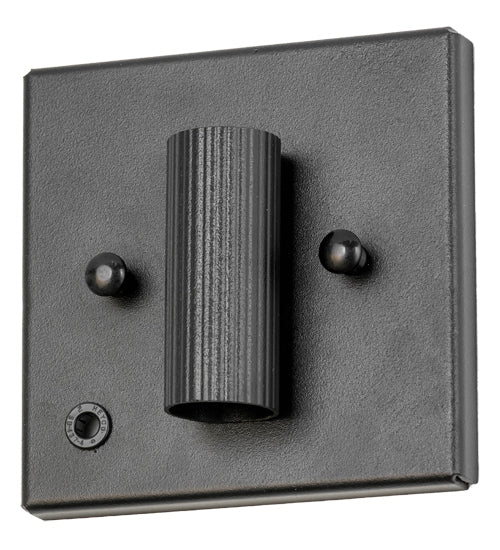 Meyda Lighting Angler 7" Textured Black Wall Sconce