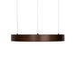 Meyda Lighting Anillo 16" LED Mahogany Bronze Halo Pendant Light With White Statuario Idalight Shade