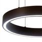 Meyda Lighting Anillo 16" LED Mahogany Bronze Halo Pendant Light With White Statuario Idalight Shade