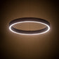 Meyda Lighting Anillo 20" LED Mahogany Bronze Halo Pendant Light With White Statuario Idalight Shade