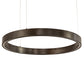 Meyda Lighting Anillo 24" Bronze Halo Pendant Light With White Statuario Idalight Shade