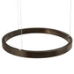 Meyda Lighting Anillo 24" Bronze Halo Pendant Light With White Statuario Idalight Shade