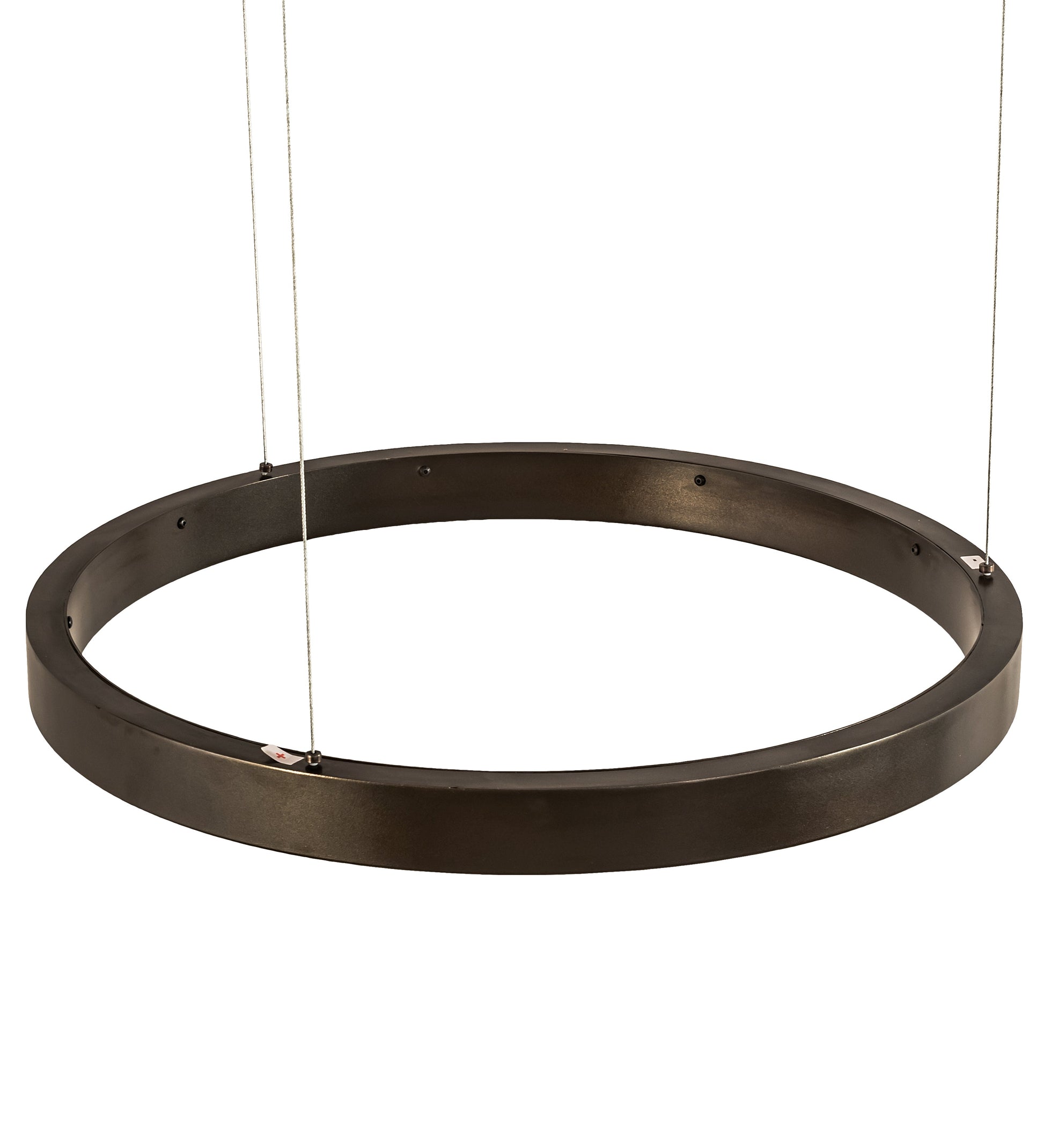 Meyda Lighting Anillo 24" Bronze Halo Pendant Light With White Statuario Idalight Shade