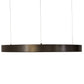 Meyda Lighting Anillo 24" Bronze Halo Pendant Light With White Statuario Idalight Shade