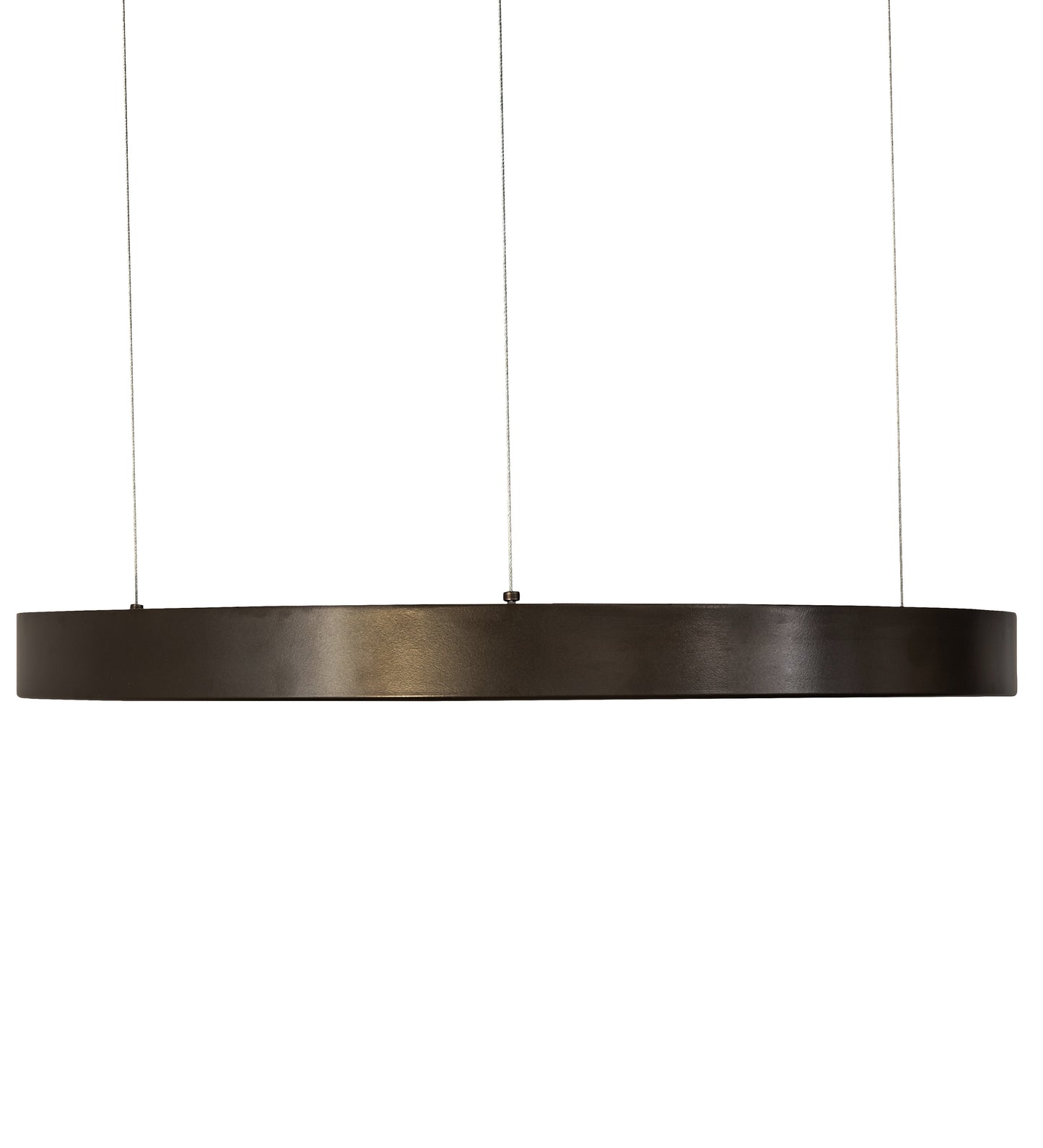 Meyda Lighting Anillo 24" Bronze Halo Pendant Light With White Statuario Idalight Shade