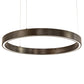 Meyda Lighting Anillo 24" Bronze Halo Pendant Light With White Statuario Idalight Shade