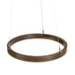Meyda Lighting Anillo 24" LED Bronze Metallic Halo Pendant Light With White Statuario Idalight Shade