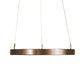 Meyda Lighting Anillo 24" LED Bronze Metallic Halo Pendant Light With White Statuario Idalight Shade