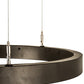 Meyda Lighting Anillo 24" LED China Mahogany Bronze Pendant Light With White Statuario Idalight Shade