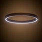 Meyda Lighting Anillo 24" LED Mahogany Bronze Halo Pendant Light With White Statuario Idalight Shade Glass