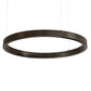 Meyda Lighting Anillo 28" Bronze Halo Pendant Light With White Statuario Idalight Shade