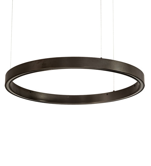Meyda Lighting Anillo 28" Bronze Halo Pendant Light With White Statuario Idalight Shade