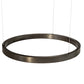 Meyda Lighting Anillo 28" Bronze Halo Pendant Light With White Statuario Idalight Shade
