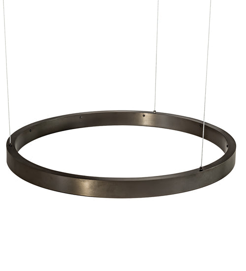 Meyda Lighting Anillo 28" Bronze Halo Pendant Light With White Statuario Idalight Shade