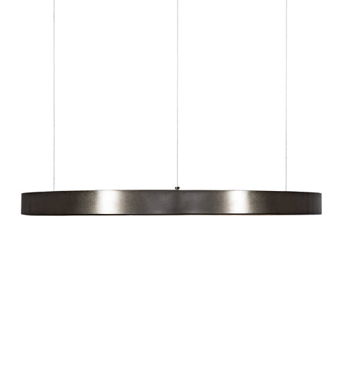 Meyda Lighting Anillo 28" Bronze Halo Pendant Light With White Statuario Idalight Shade