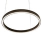 Meyda Lighting Anillo 28" Bronze Halo Pendant Light With White Statuario Idalight Shade