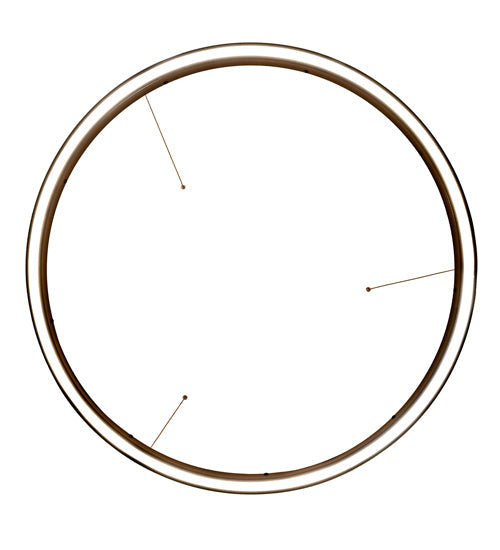 Meyda Lighting Anillo 28" Bronze Halo Pendant Light With White Statuario Idalight Shade