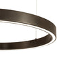 Meyda Lighting Anillo 28" Bronze Halo Pendant Light With White Statuario Idalight Shade