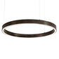 Meyda Lighting Anillo 28" Bronze Halo Pendant Light With White Statuario Idalight Shade