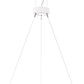 Meyda Lighting Anillo 36" LED Glossy White Gemini Pendant Light With White Frosted Contrail Mist Idalight Shade