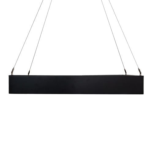Meyda Lighting Anillo 36"Sq LED Flat Black Quadrato Pendant Light With White Statuario Idalight Shade