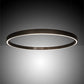 Meyda Lighting Anillo 39" LED Bronze Halo Pendant Light With White Statuario Idalight Shade