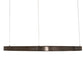Meyda Lighting Anillo 39" LED Bronze Halo Pendant Light With White Statuario Idalight Shade