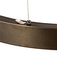 Meyda Lighting Anillo 39" LED Bronze Halo Pendant Light With White Statuario Idalight Shade