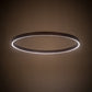 Meyda Lighting Anillo 39" LED Mahogany Bronze Halo Pendant Light With White Statuario Idalight Shade Glass